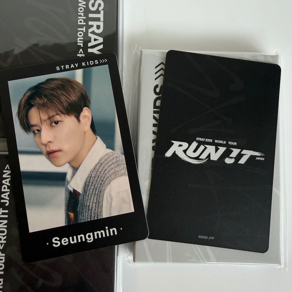 STRAY KIDS SEUNGMIN Run It Japan World Tour Photo Card